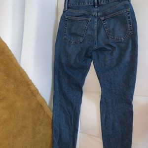 High - Waisted Distressed Jeans